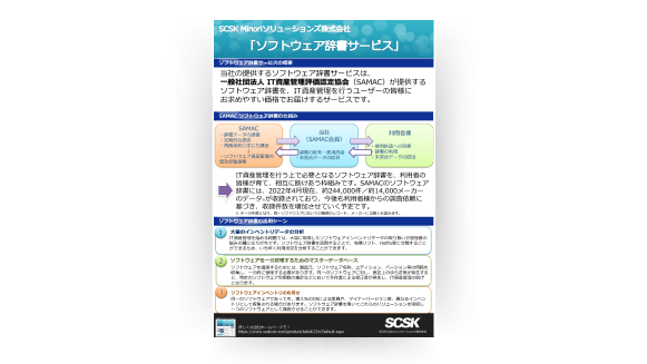 ソフトウェア辞書_リーフレット