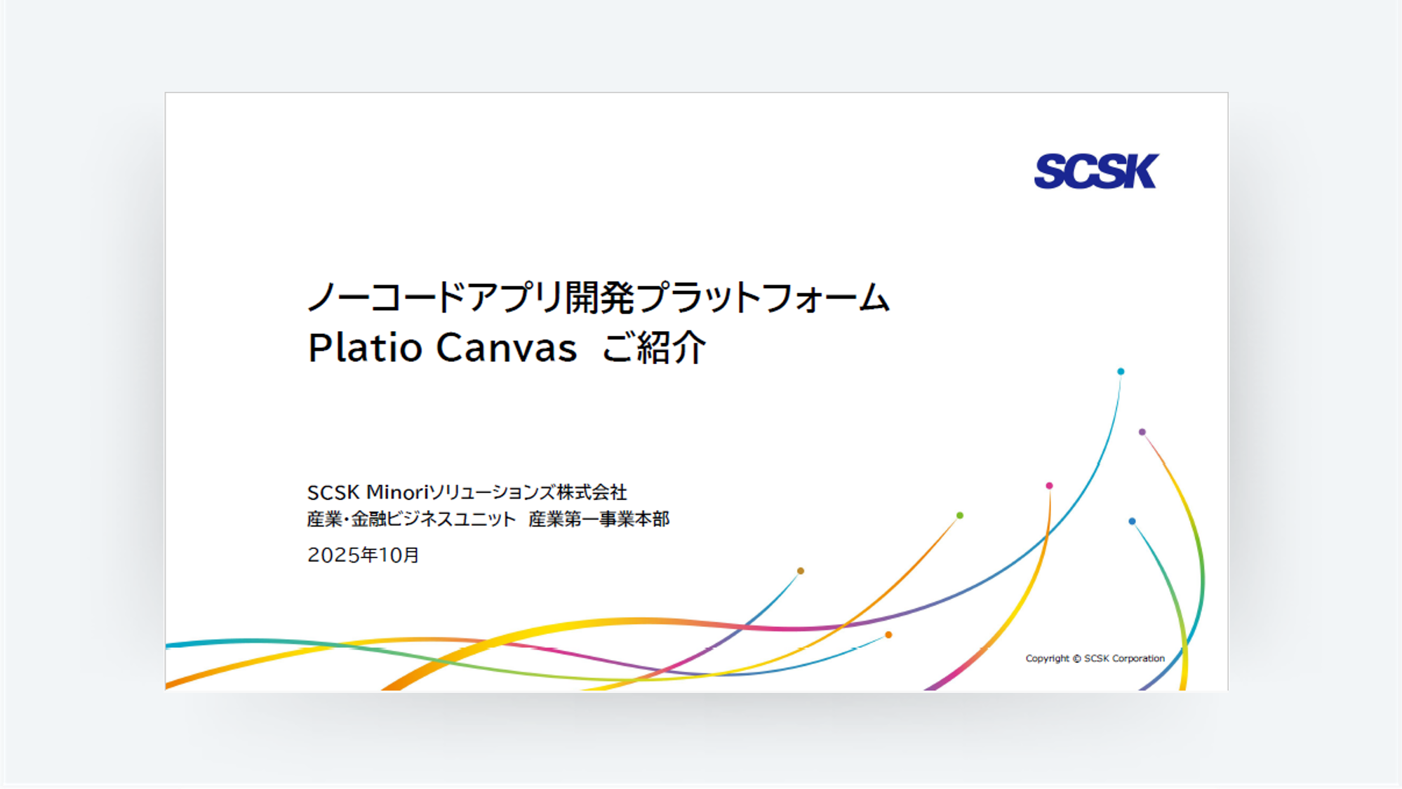 Platio Canvas 開発・導入支援サービス